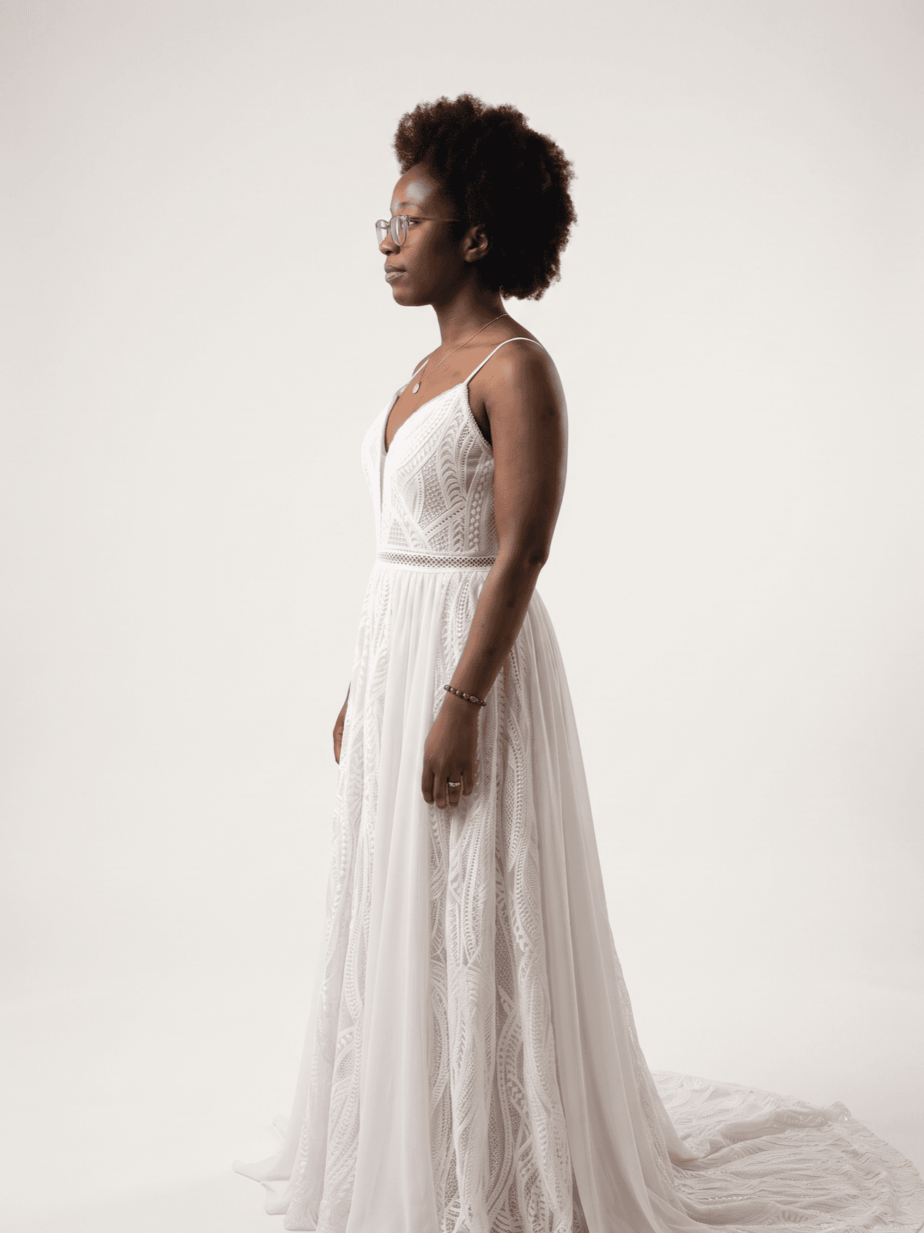 Ivory gown, side view — Pear Tree Lakewood Ranch FL